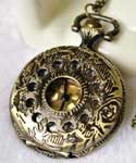 Flower Pocket Chain Watch Pendant Necklace (with Padded Box)