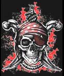 T1008 Pirate T-shirt (Black)