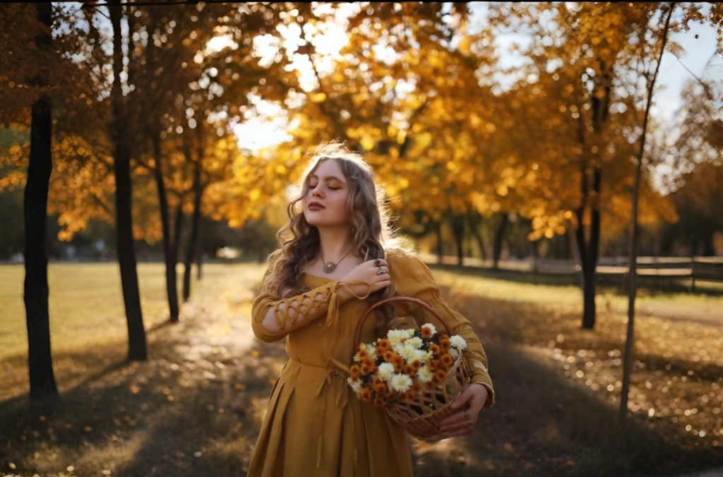 Goldenrod Yellow Cottagecore Linen Dress Outdoor Woodland Muse Dress Romantic Countryside Style Outfit