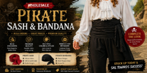Wholesale Pirate Sash and Bandana