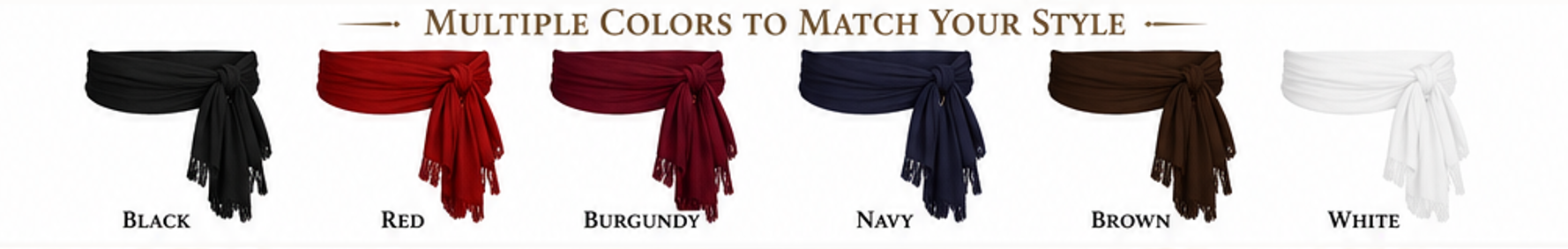 Colorful Pirate Sashes Wholesale