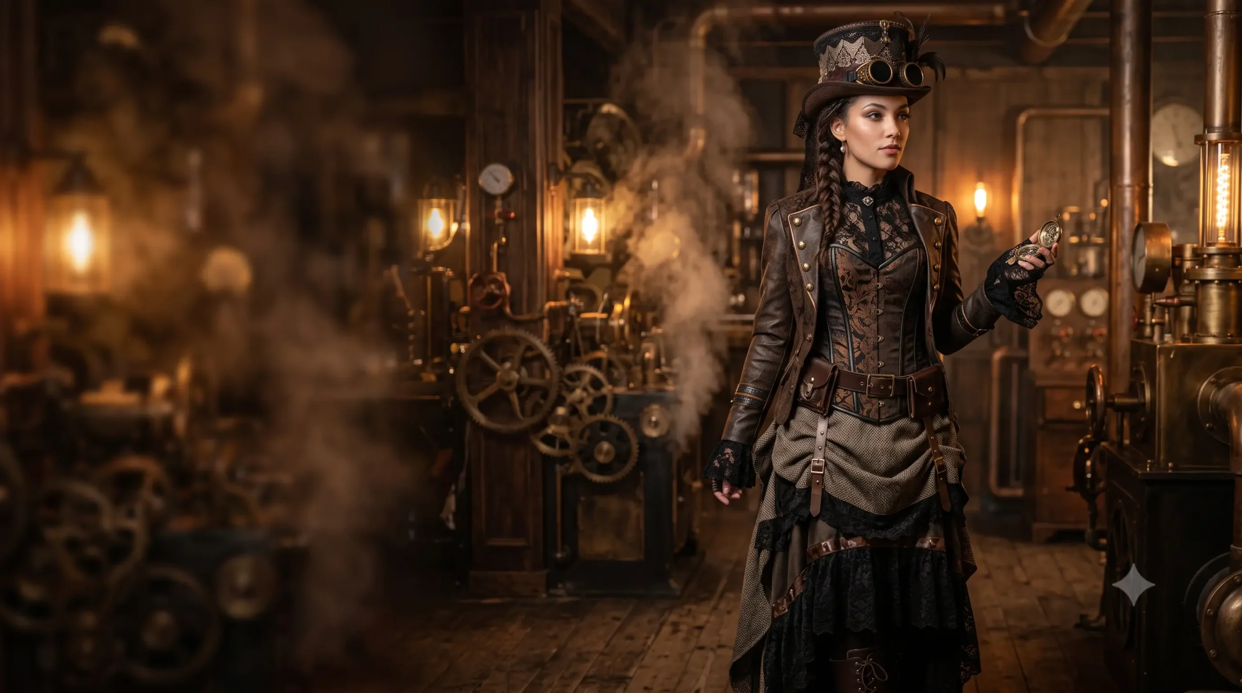 Steampunk fashion for women with Victorian inspired dresses corsets and outfits