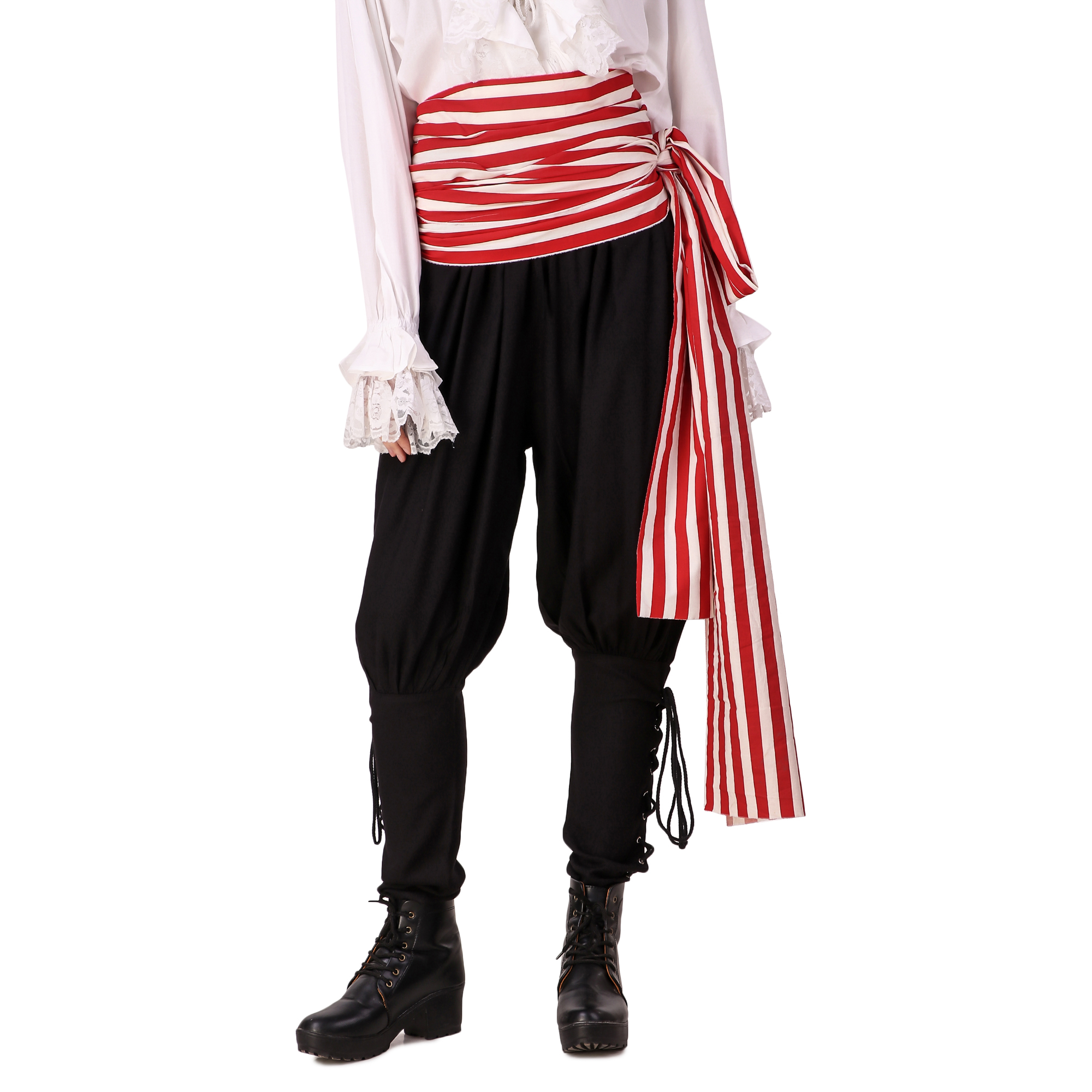 Case of 125 Pirate Large Sash (Red-White) - 50% Discount (image for) Case of 125 Pirate Large Sash (Red-White) - 50% Discount