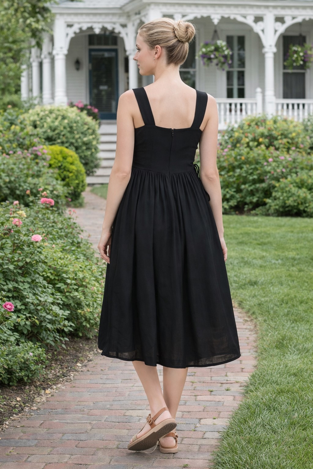 (image for) Renaissance Cottagecore Sleeveless Sweetheart Dress
