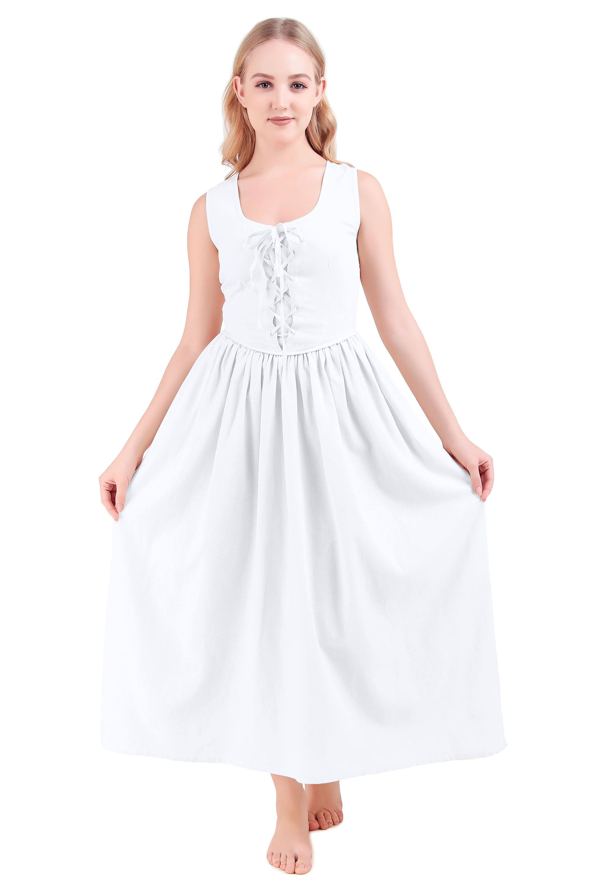 strap dress - chrysanthemum bloom & twilight radiance