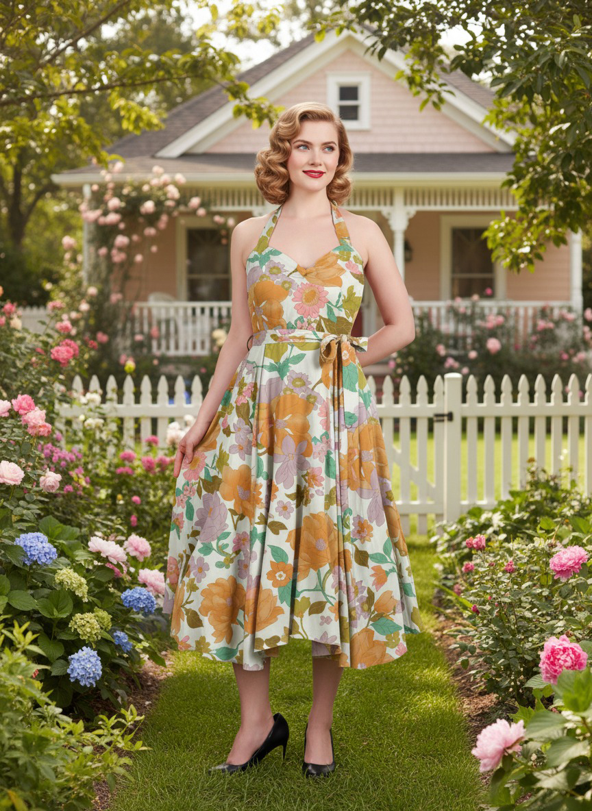 (image for) Sunday Swing Halter Dress