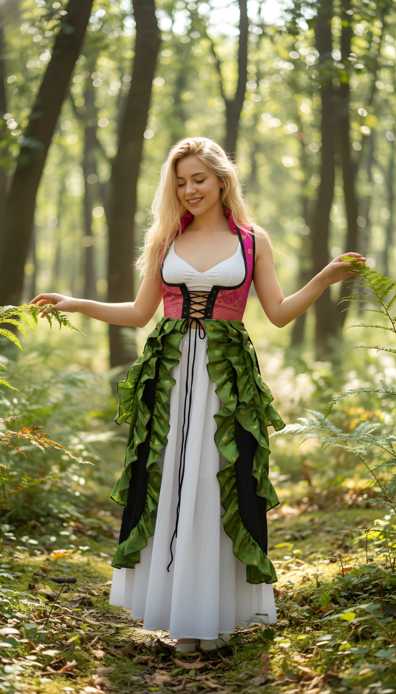 (image for) Heritage Leaf-Trail Underbust Ensemble