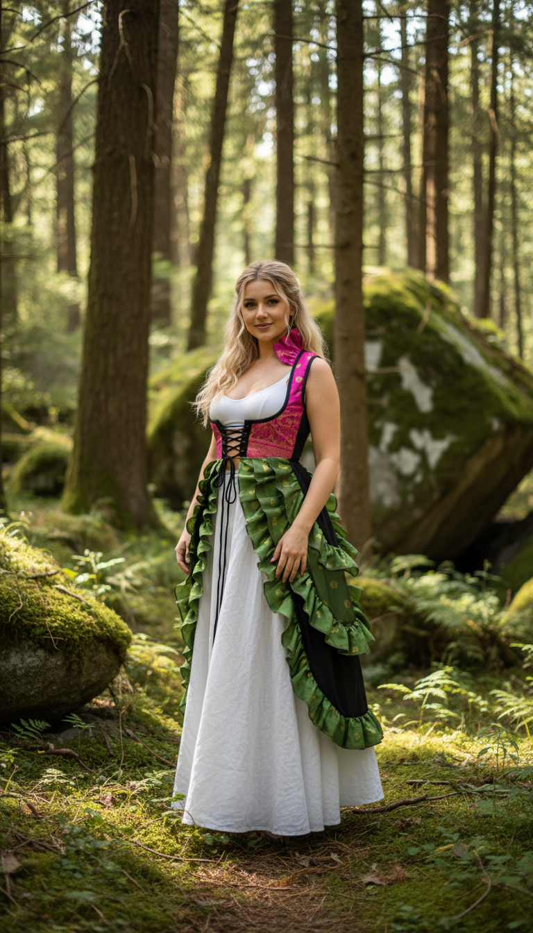 (image for) Heritage Leaf-Trail Underbust Ensemble