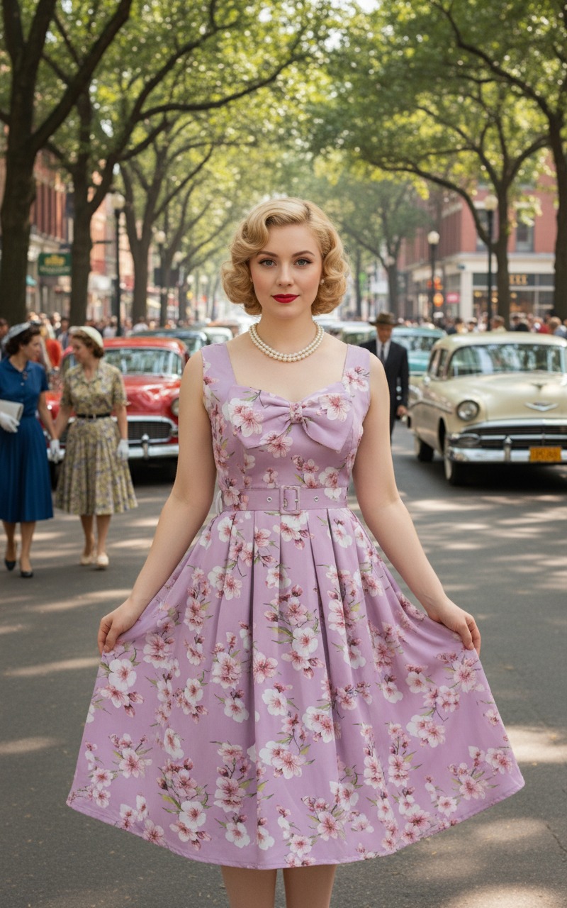 (image for) The Vivienne Bow-Belt Dress