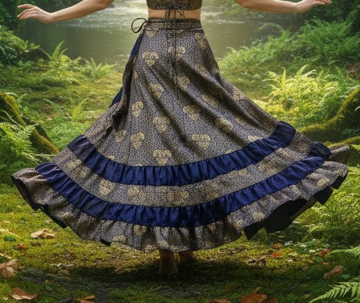 (image for) Heritage Tiered Wrap Skirt