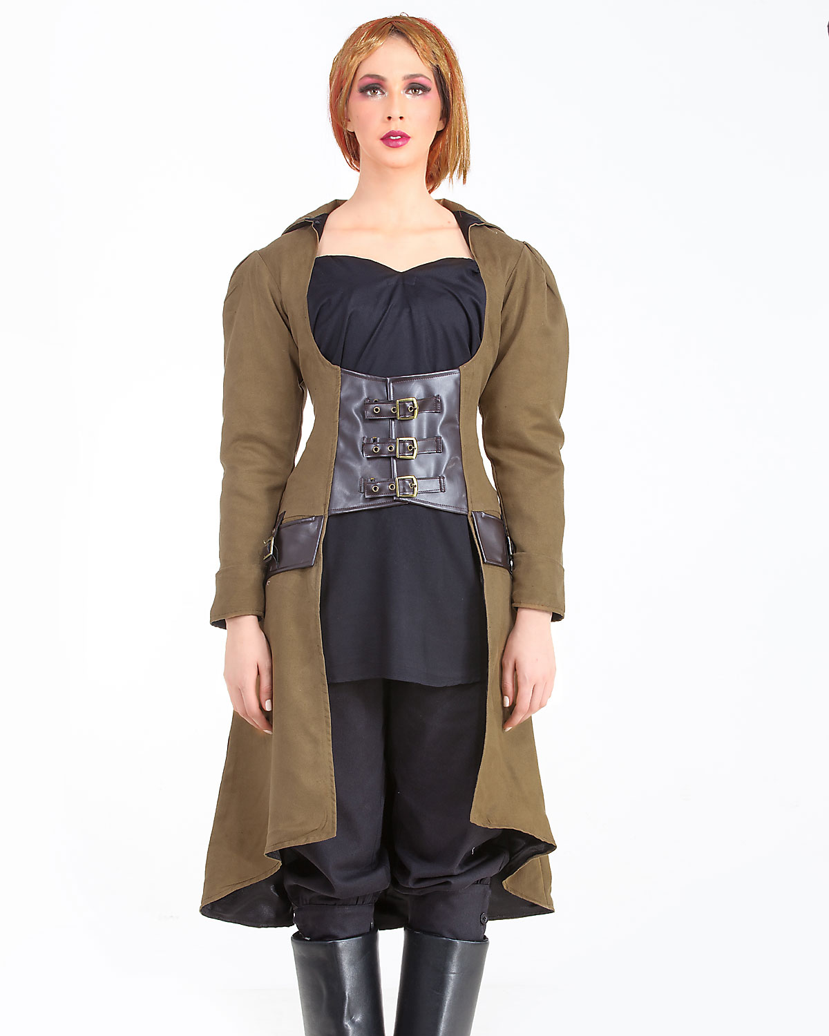 (image for) Steampunk Under-bust Vampire Trench Coat