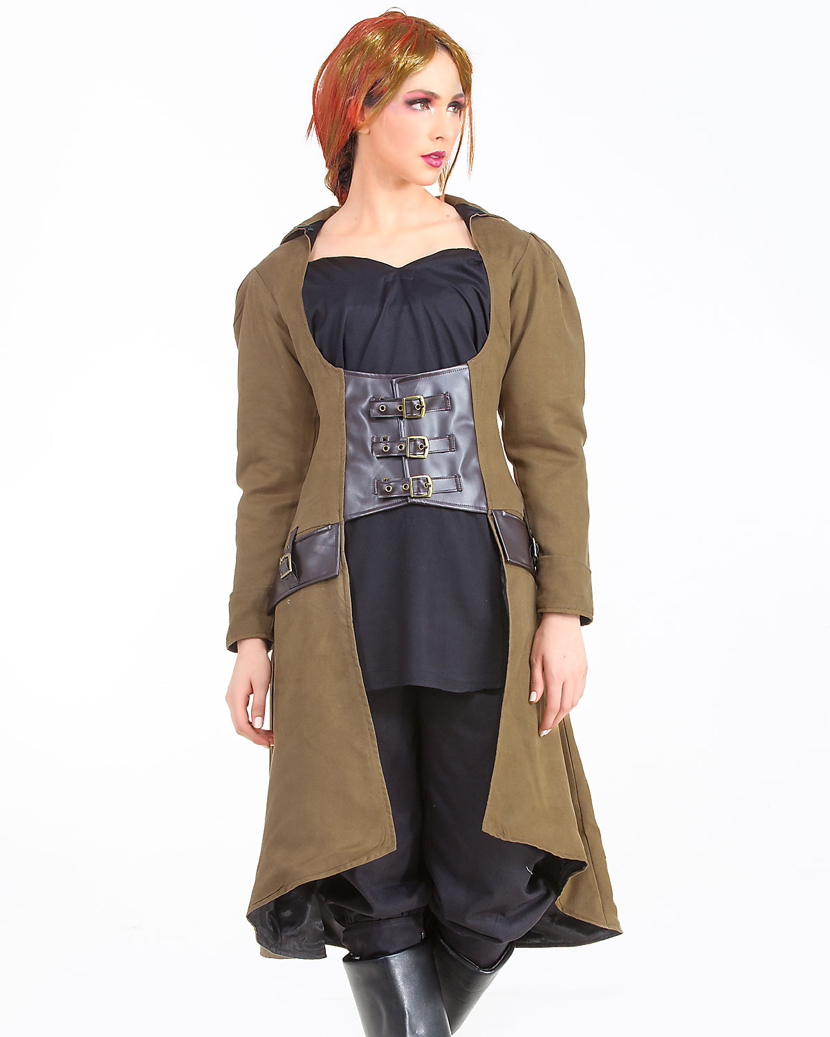 (image for) Steampunk Under-bust Vampire Trench Coat
