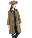 (image for) Angelica Suede Coat with Vest Decoration