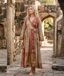 The Heritage Wrap: Upcycled Saree Anarkali (image for) The Heritage Wrap: Upcycled Saree Anarkali