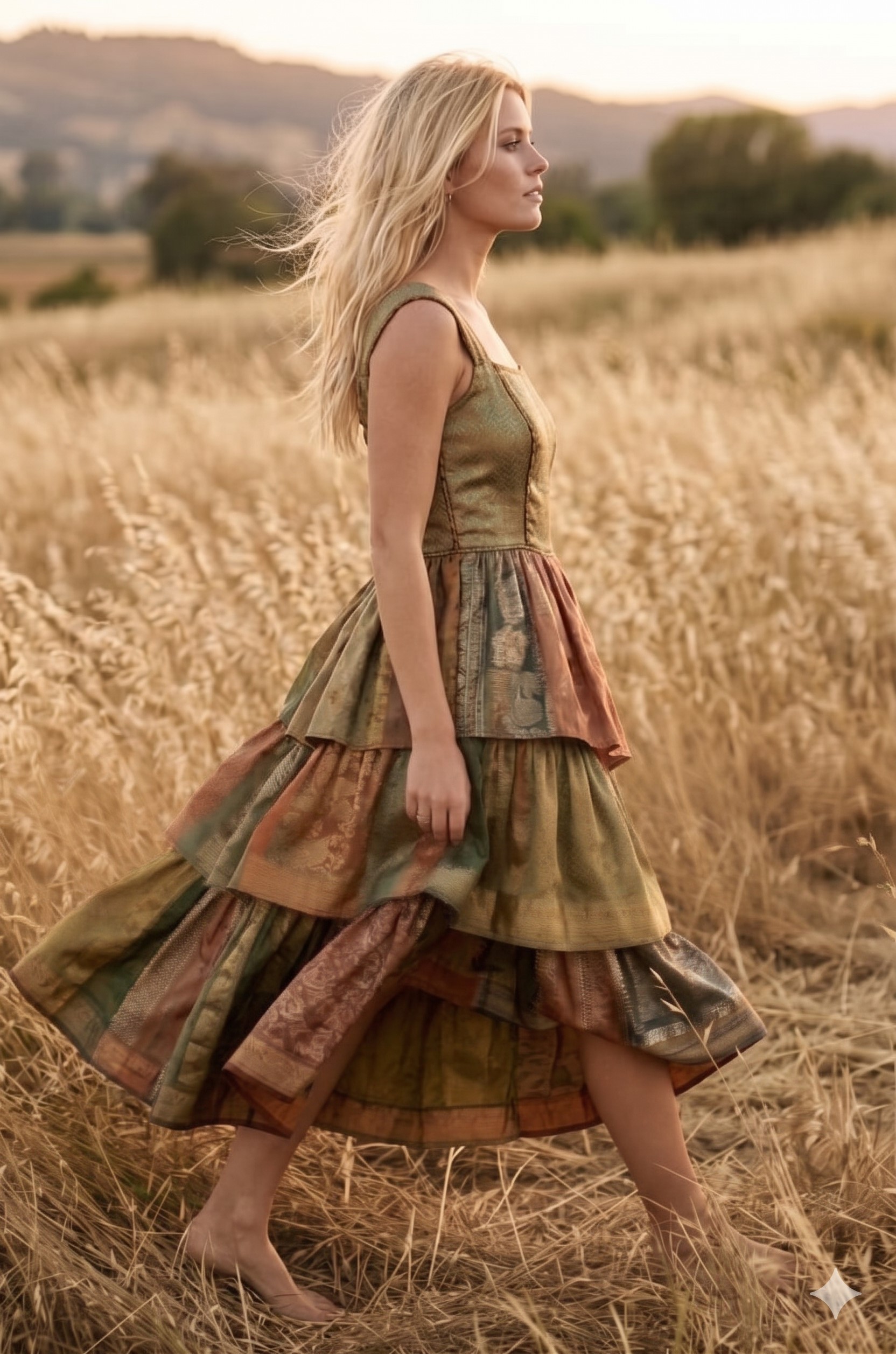 (image for) The Vanya Heritage Tiered Gown