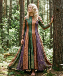 Artisan Upcycled Saree Gown (image for) Artisan Upcycled Saree Gown