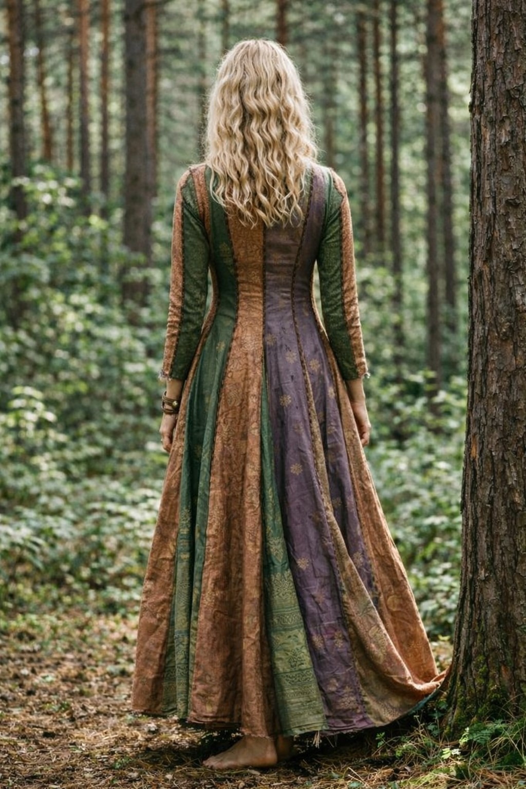 (image for) Artisan Upcycled Saree Gown