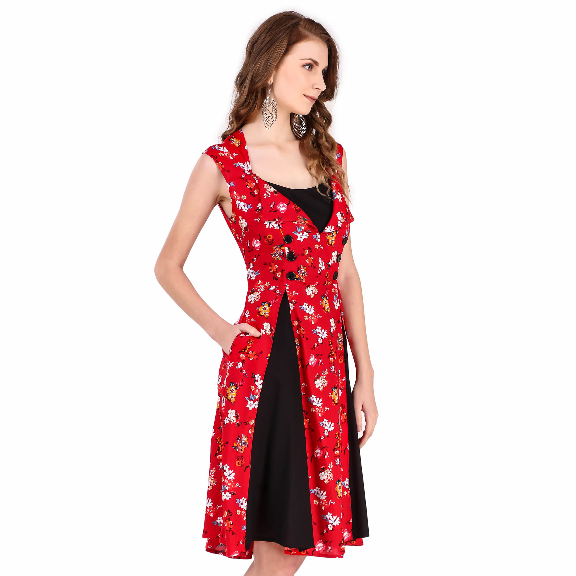 (image for) Women Retro Rockabilly Vintage Cocktail Party Swing 1950s Dress
