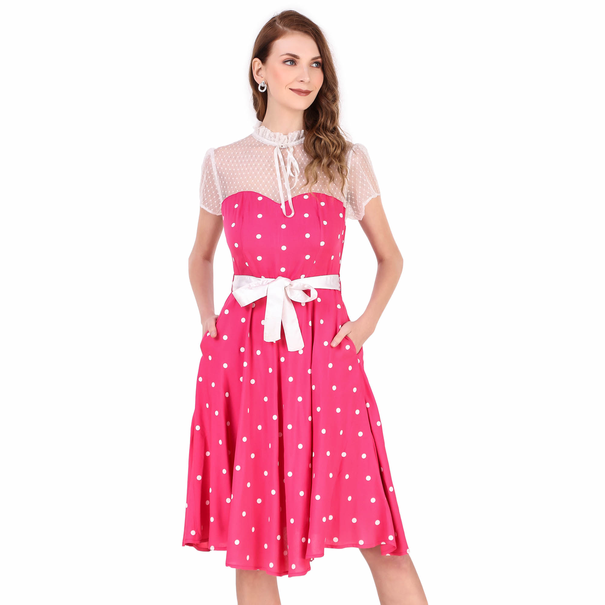 (image for) Women's 1950s Vintage Retro Swing Rockabilly Pinup Dress