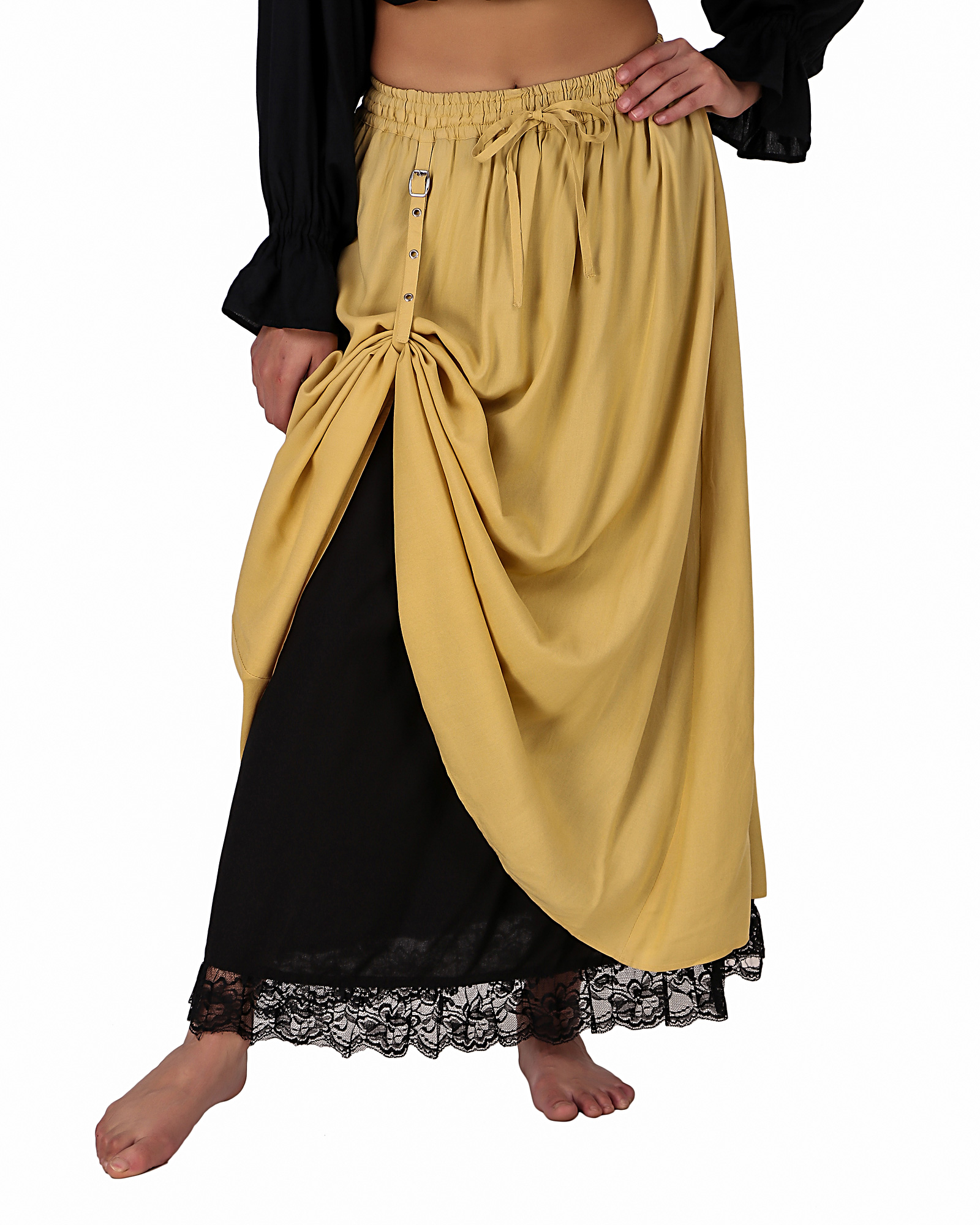 Double-Layer Renaissance LARP Skirt - Click Image to Close