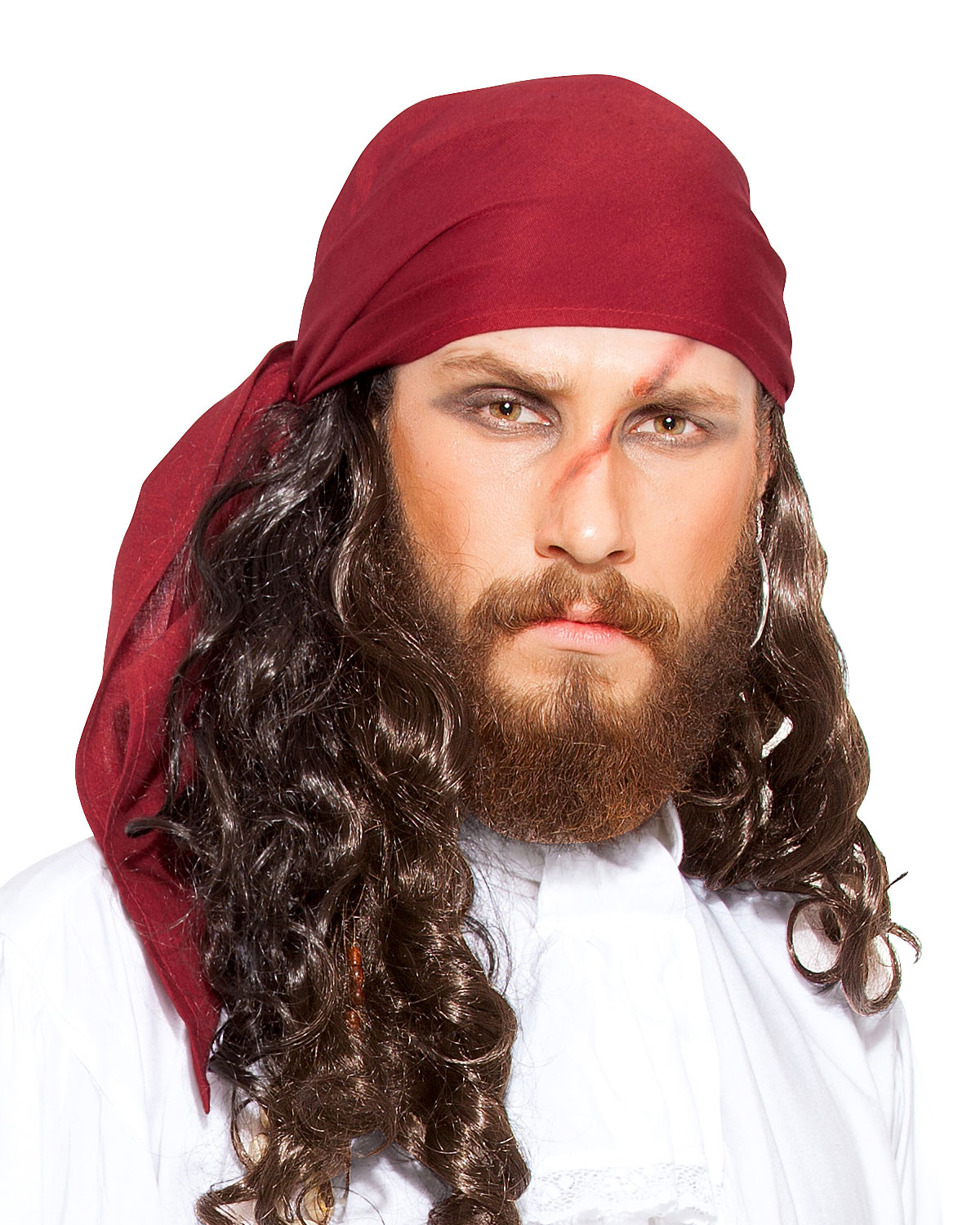 Case of 150 Pirate Linen Triangle Bandana (Red) - 50% Discount (image for) Case of 150 Pirate Linen Triangle Bandana (Red) - 50% Discount