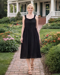 (image for) Renaissance Cottagecore Sleeveless Sweetheart Dress