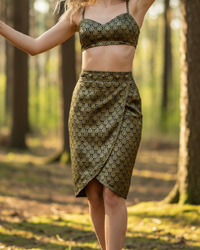 (image for) Heritage Brocade Wrap Pencil Skirt