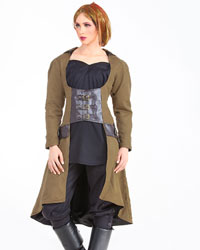 (image for) Steampunk Under-bust Vampire Trench Coat