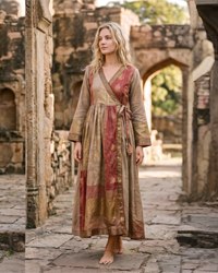 (image for) The Heritage Wrap: Upcycled Saree Anarkali