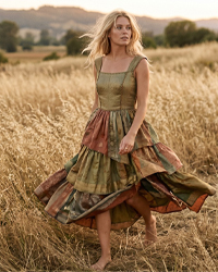 (image for) The Vanya Heritage Tiered Gown