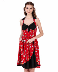 (image for) Women 1950s Vintage Rockabilly Swing Pinup Retro Dress